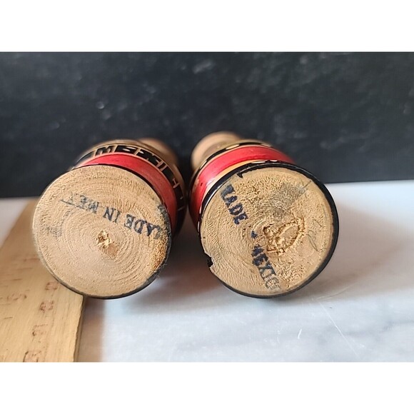 Mexican Wooden Salt And Pepper Shakers Vintage - Picture 8 of 10